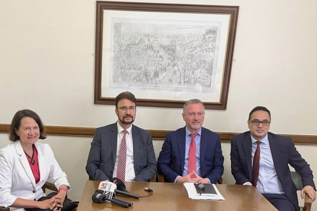 Launch of APPG of Curry Industry June 2023 with MPs and Abdul -Pic 2-2